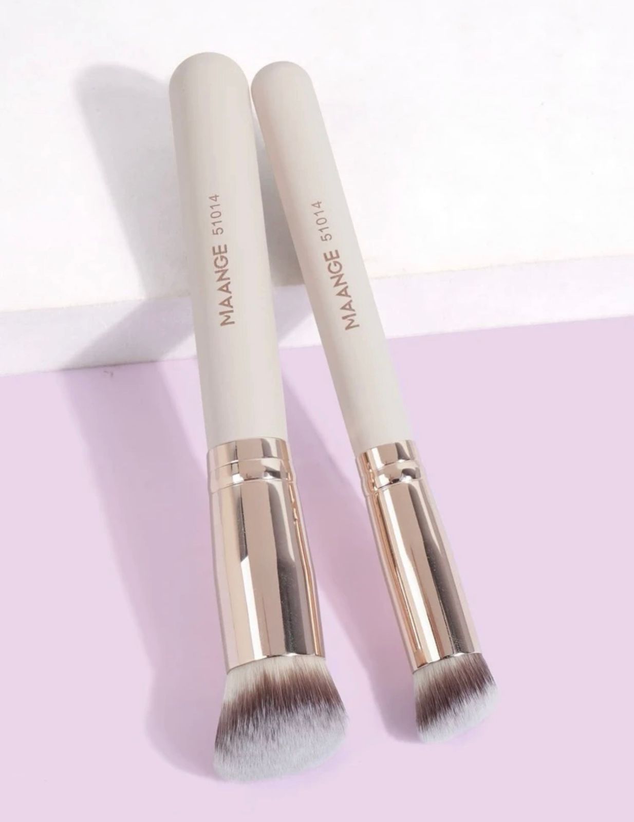 Duo-Fibre Foundation & Concealer Buffing Brushes - Vegan & Cruelty Free